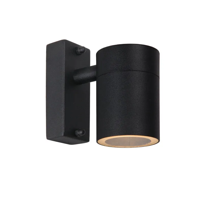 Betrouwbaar Lucide ARNE-LED - Wandspot / Wandlamp Binnen/Buiten - Ø 6,3 cm - LED - GU10 - 1x5W 2700K - IP44 - Zwart