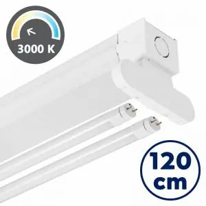 LED TL armatuur opbouw | 2x 120 cm inclusief buizen | Warm wit Veilige Betaling