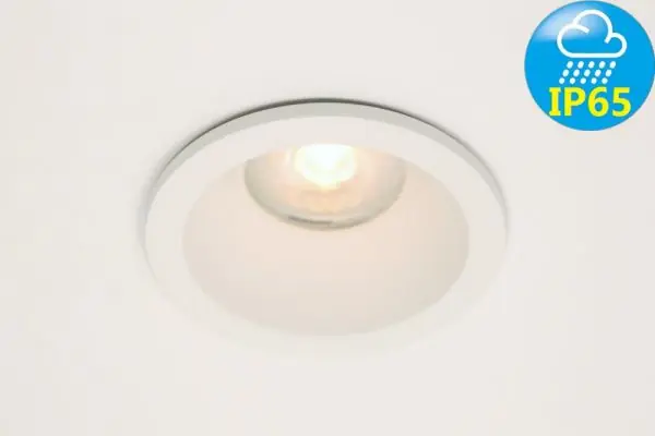 Ronde witte inbouwspot TRIMLESS | IP65 8,5 cm Direct Verzonden