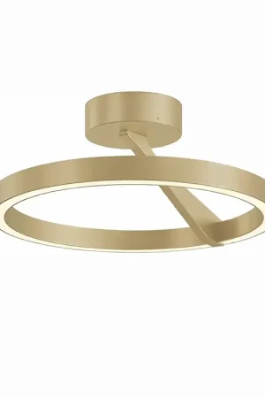 Artdelight Plafondlamp Oregon up down Ø 33 cm champagne Tijdelijk Beschikbaar