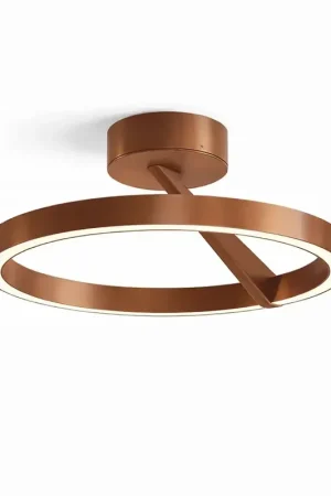 Tijdelijk Beschikbaar Artdelight Plafondlamp Oregon up down Ø 33 cm koper brons