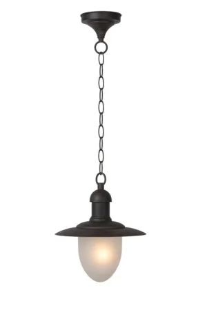 Lage Prijs Lucide ARUBA - Hanglamp Binnen/Buiten - Ø 25 cm - 1xE27 - IP44 - Roest bruin