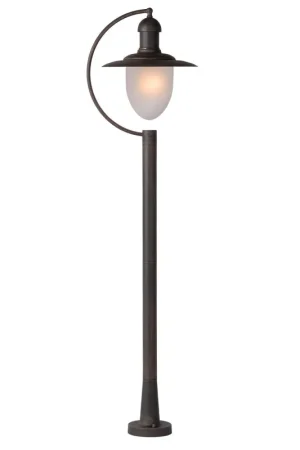 Lucide ARUBA - Lantaarnpaal - Ø 25 cm - 1xE27 - IP44 - Roest bruin Actieprijs