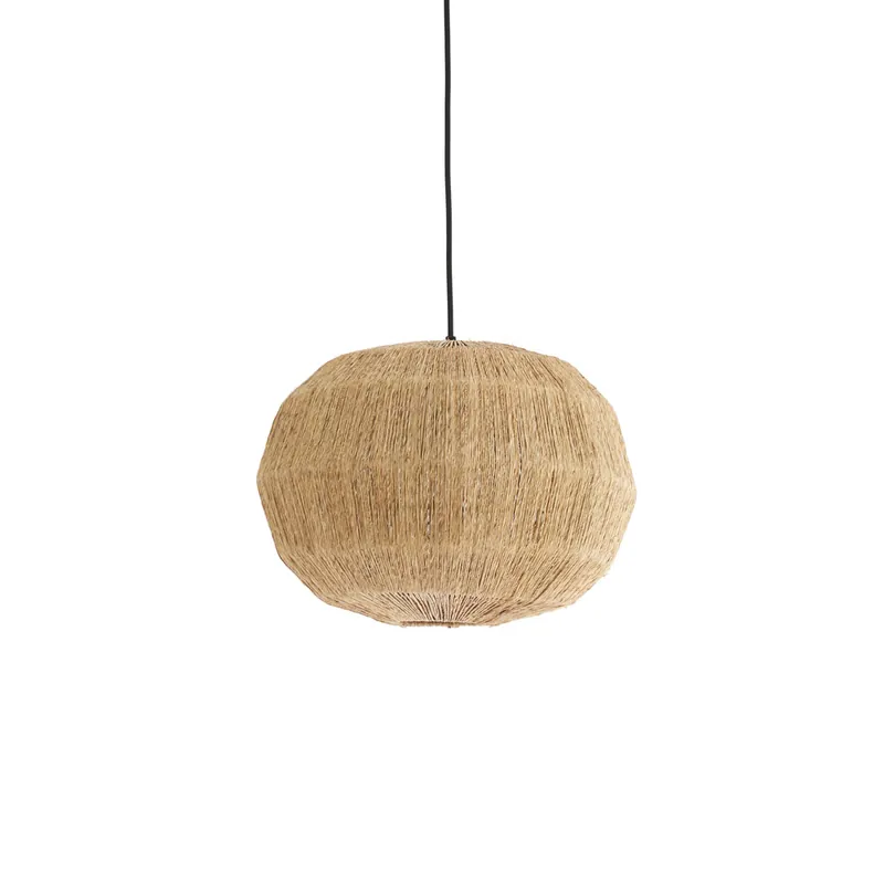 Bestseller Gewoven bol hanglamp junna in naturel maat Ø40