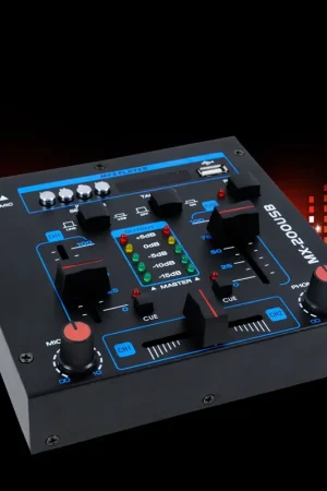Direct Beschikbaar 2-kanaals USB-mixer inclusief microfoon
