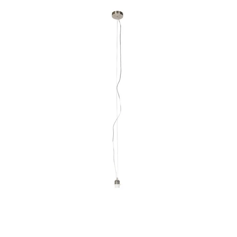 Premium Qazqa hanglamp cappo zilverkleurig e27