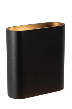Hete Deal Lucide ATILA - Wandlamp Binnen/Buiten - LED Dimb. - 2x5W 2700K - IP54 - Zwart
