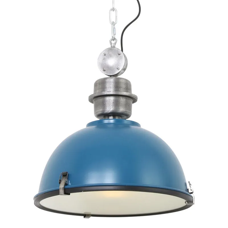 Steinhauer Hanglamp bikkel - blauw - 42x145 cm Express Levering