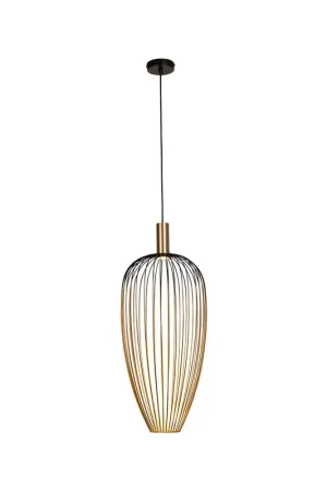Lage Kosten Lucide AURELIE - Hanglamp - Ø 30 cm - 1xGU10 (MR11) - Goud | Vibes