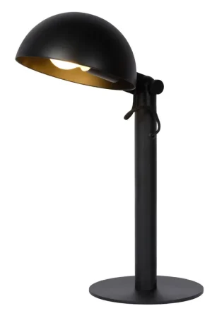 Lucide AUSTIN - Tafellamp - Ø 20 cm - 1xE27 - Zwart Uitverkoop