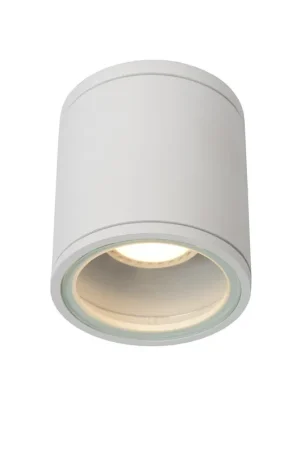 Lucide AVEN - Plafondspot Badkamer - Ø 9 cm - 1xGU10 - IP65 - Wit Veilige Betaling