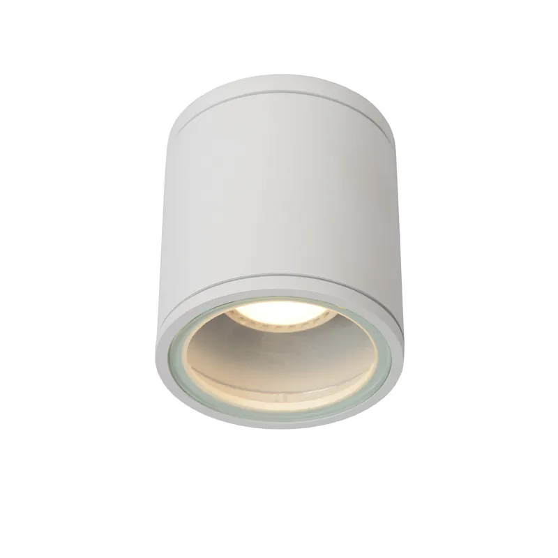 Lucide AVEN - Plafondspot Badkamer - Ø 9 cm - 1xGU10 - IP65 - Wit Veilige Betaling