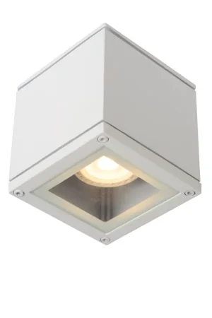 Lucide AVEN - Plafondspot Badkamer - 1xGU10 - IP65 - Wit Fabrieksprijs