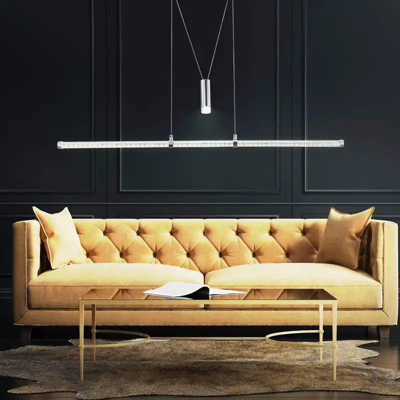 Hanglamp, in hoogte verstelbaar, 1 lamp, LED, H 100-150 cm Meest Verkocht