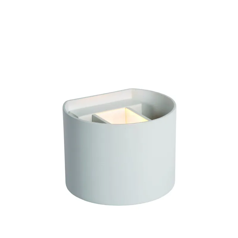 Speciale Aanbieding Lucide AXI - Wandspot / Wandlamp Badkamer - LED - 2x3,5W 2700K - IP54 - Verstelbare stralingshoek - Wit