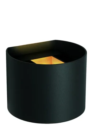 Lucide AXI - Wandspot / Wandlamp Badkamer - LED - 2x3,5W 2700K - IP54 - Verstelbare stralingshoek - Zwart Weekendaanbieding