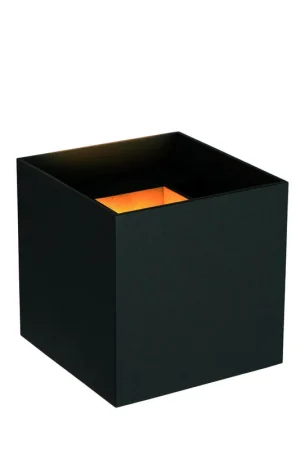 Hoge Kwaliteit Lucide AXI - Wandspot / Wandlamp Badkamer - LED - 2x7W 2700K - IP54 - Verstelbare stralingshoek - Zwart