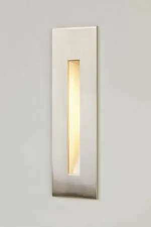 Op = Op Trapverlichting / Inbouw wandlamp SIMPLY LED warm wit | Staal