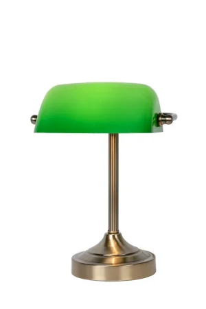 Express Levering Lucide BANKER - Bureaulamp - 1xE14 - Brons