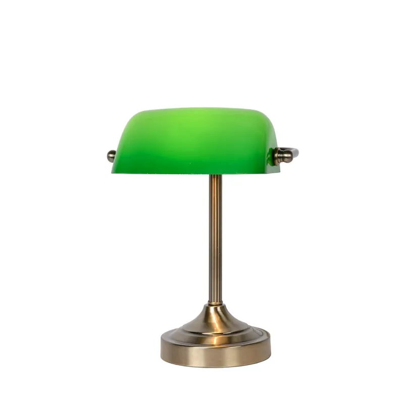 Express Levering Lucide BANKER - Bureaulamp - 1xE14 - Brons