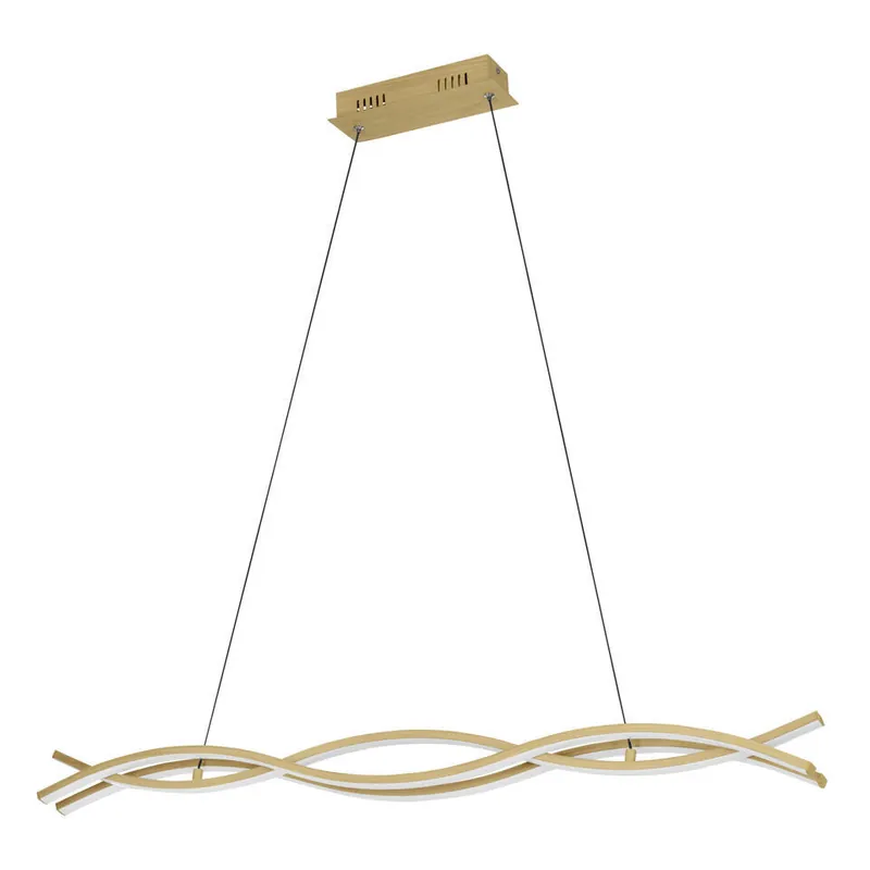 EGLO Lasana 4 Hanglamp - LED - 90 cm - Lichtbruin/Wit Direct Verzonden