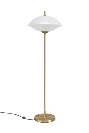 Direct Verzonden Fritz Hansen Clam Vloerlamp opaal glass