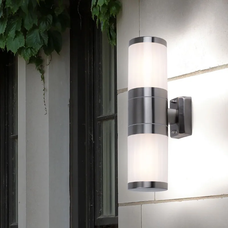 Roestvrijstalen wandlamp voor buiten XELOO Op = Op