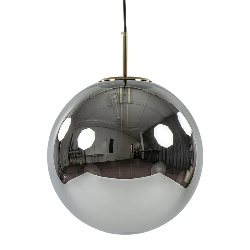 Betrouwbaar Grote luxe hanglamp brons + smoke glas Medina