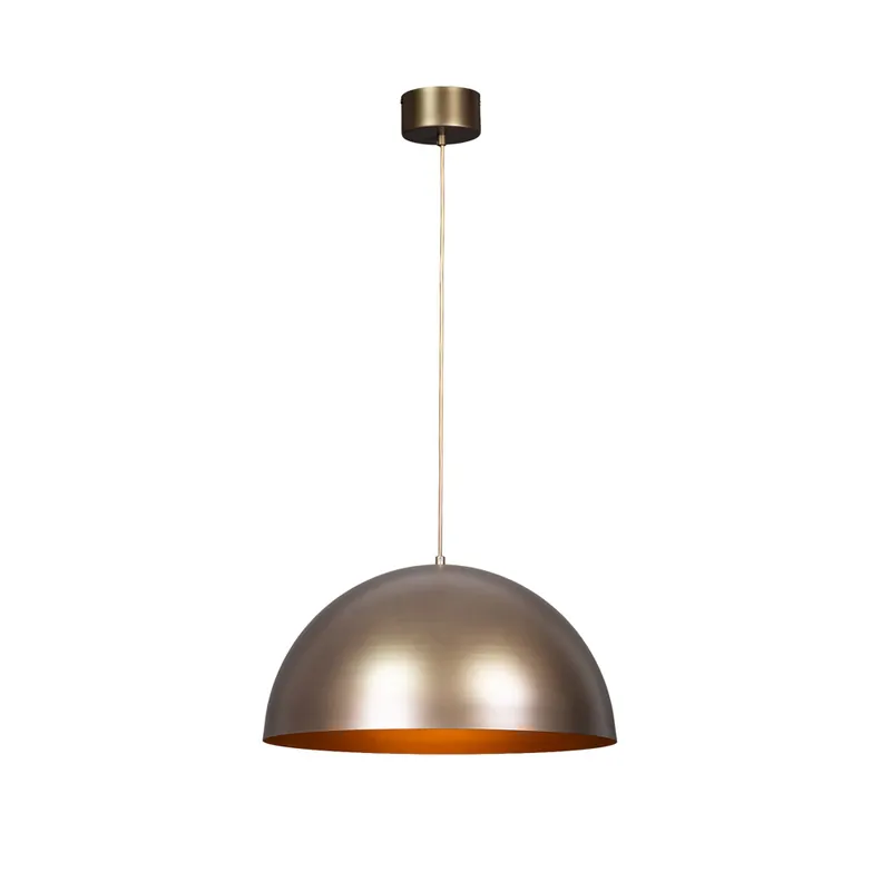 Grote metalen koepellamp in brons kleur Bestseller