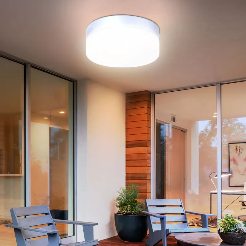 Plafondlamp voor je buitenruimte in zilver VRANOS Koopje