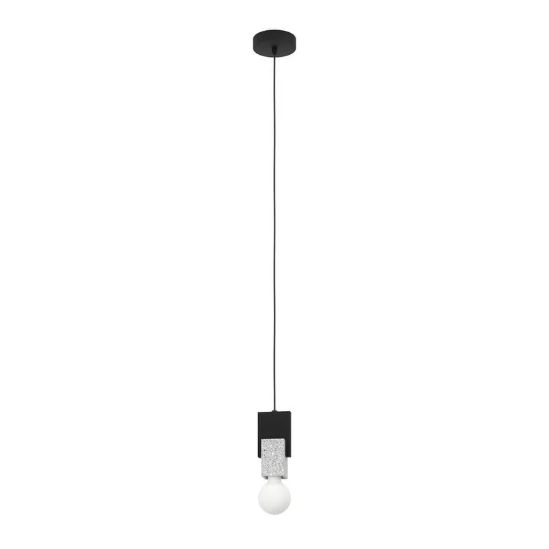 EGLO Lobatia Hanglamp - E27 - Hout - Zwart/Wit/Grijs Shop Nu