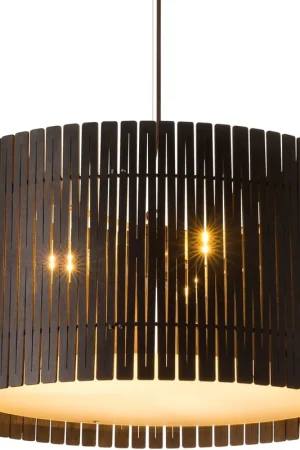 Kerflights Drum D6 Hanglamp berk / multiplex Op = Op
