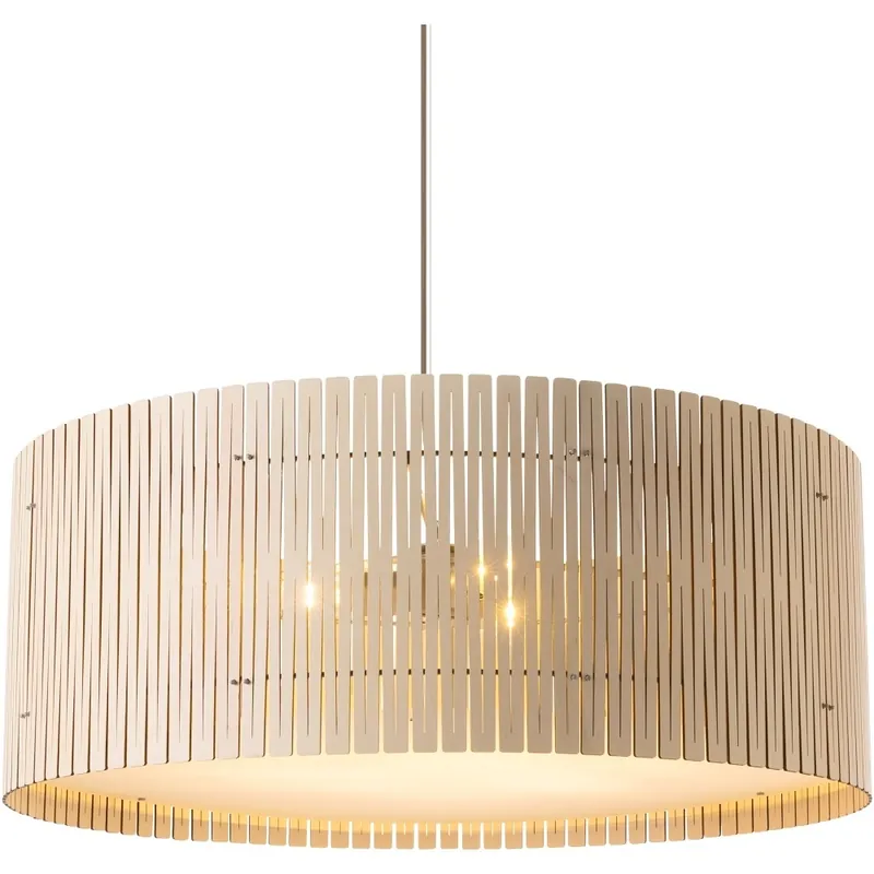 Kerflights Drum D9 Hanglamp berken / multiplex Beperkte Voorraad