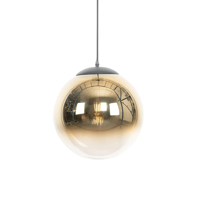 Qazqa hanglamp pallon goudkleurig e27 Superprijs