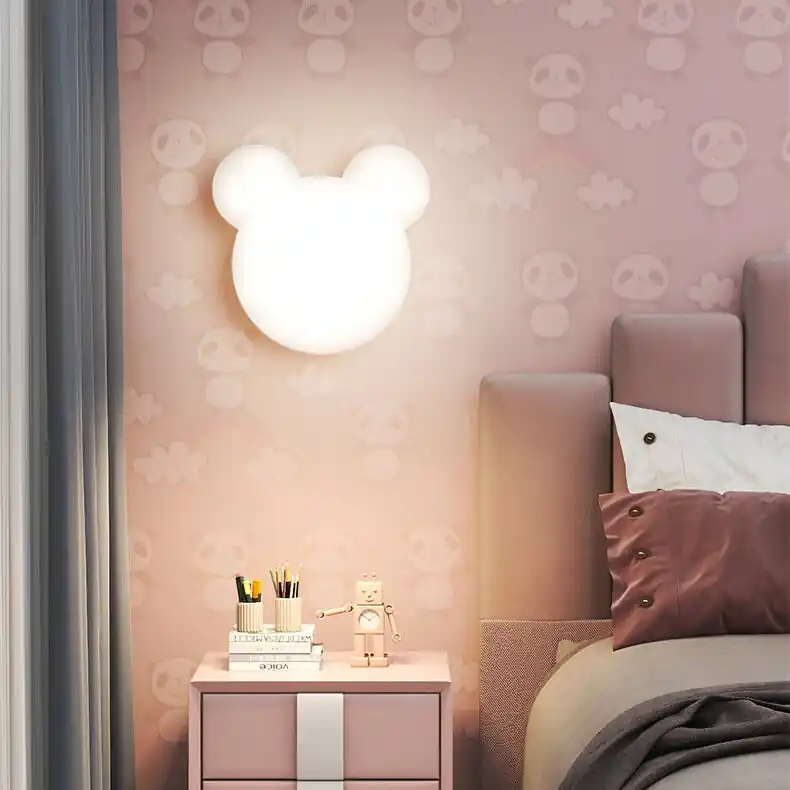 Cartoon minimalistische berenvormige LED-wandlamp Favoriet