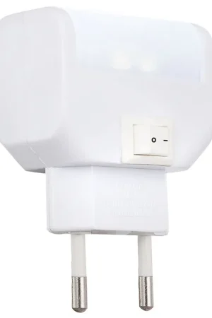 Exclusieve Aanbieding LED nachtlampje met kunststof schakelaar, wit, CHASER