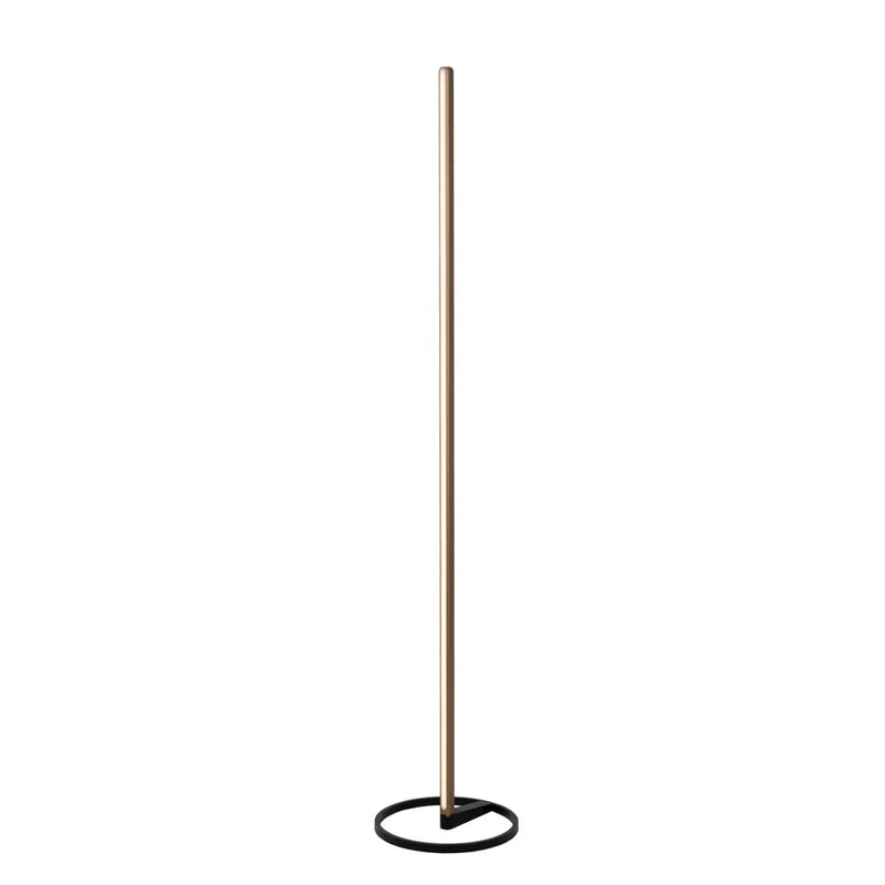 Lucide BRAGA - Vloerlamp - Ø 30 cm - LED Dimb. - CCT - 1x22W 2700K/4000K - Koffie | Premium Express Levering