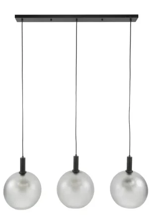 Beperkt Aanbod Hoyz Collection - Hanglamp Bubble Frosted 3-lichts - Frosted Grijs