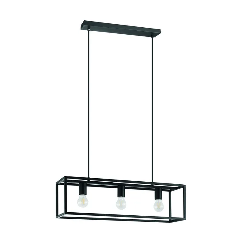 Goedkoop EGLO Eldrick Hanglamp - E27 - 70 cm - Zwart