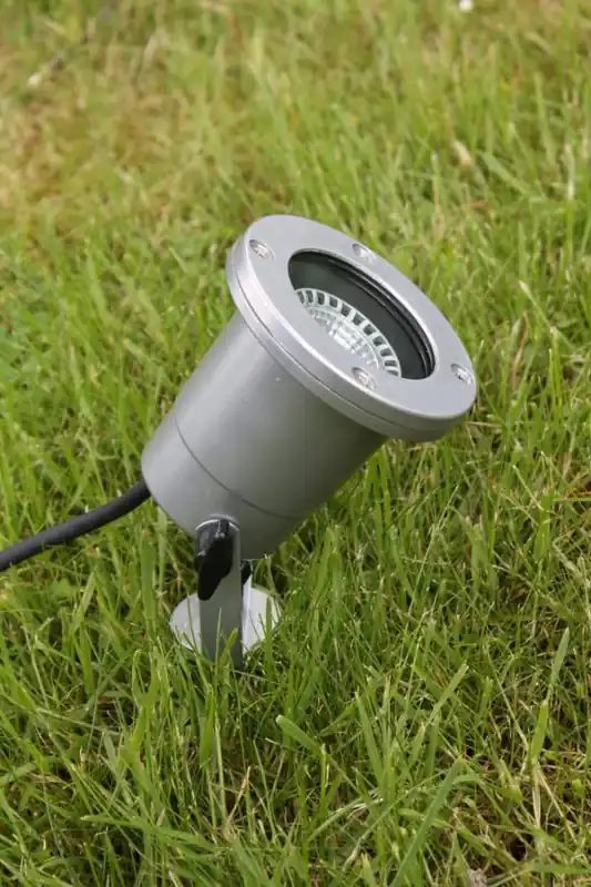 Fabrieksprijs Prikspot / Tuinspot SPEAR GARDEN PRO 2,5M kabel IP68 GU10 | Zilver met grondspies