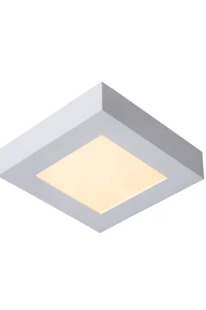 Actieprijs Lucide BRICE-LED - Plafonnière Badkamer - LED Dimb. - 1x15W 3000K - IP44 - Wit