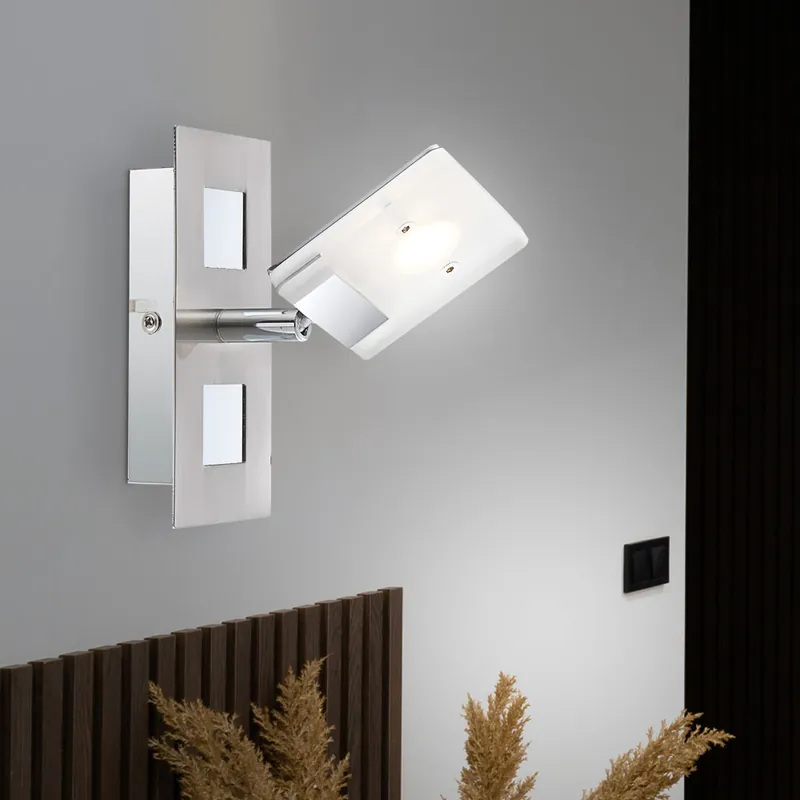 LED wandlamp, flexibele spot, gesatineerd, L 15cm Koop Vandaag