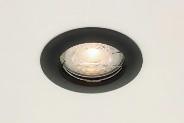 Fabrieksprijs Zwarte inbouwspot CLASSIC niet kantelbaar | 7,8 cm