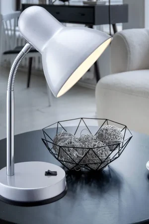 Merkproduct Moderne zilveren metalen tafellamp - BASIC