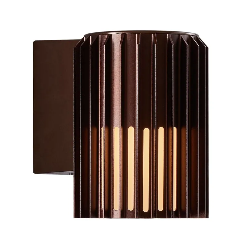 Shop Nu Nordlux Buitenlamp Aludra seaside wand bruin metallic