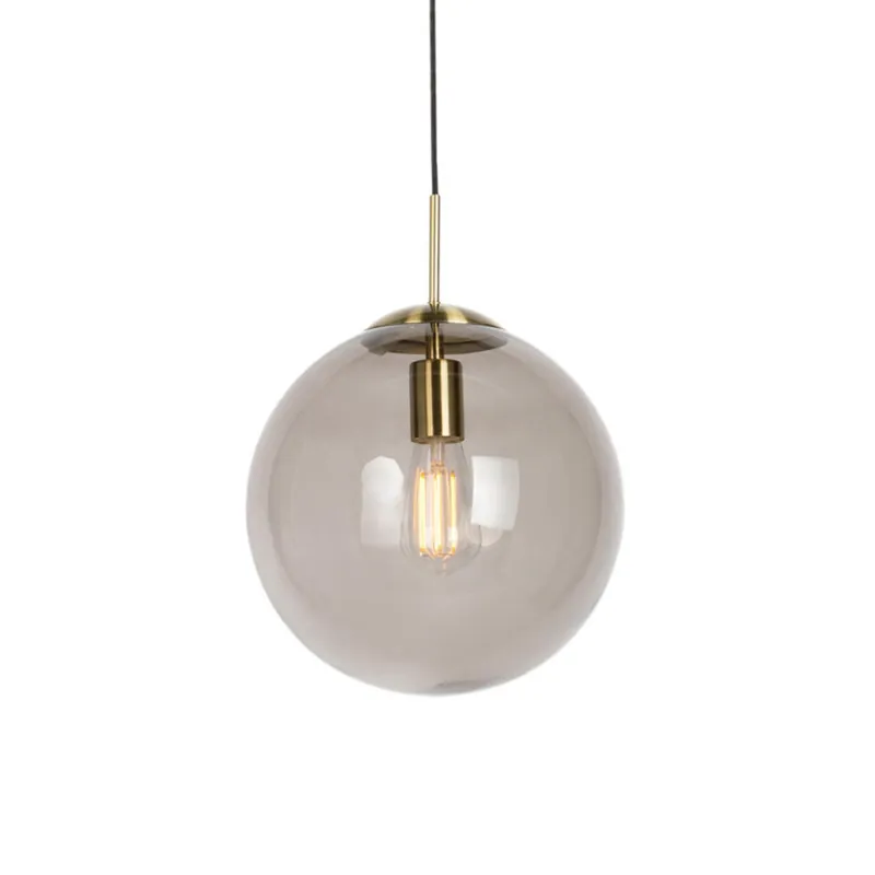 Beperkte Voorraad Qazqa hanglamp ball goudkleurig e27
