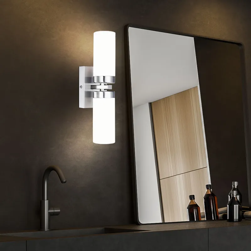 Wandlamp, metaal, mat nikkel, opaal, gesatineerd Meest Verkocht