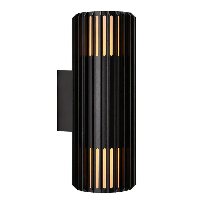 Flitsaanbieding Nordlux Buitenlamp Aludra seaside 2 lichts wand zwart