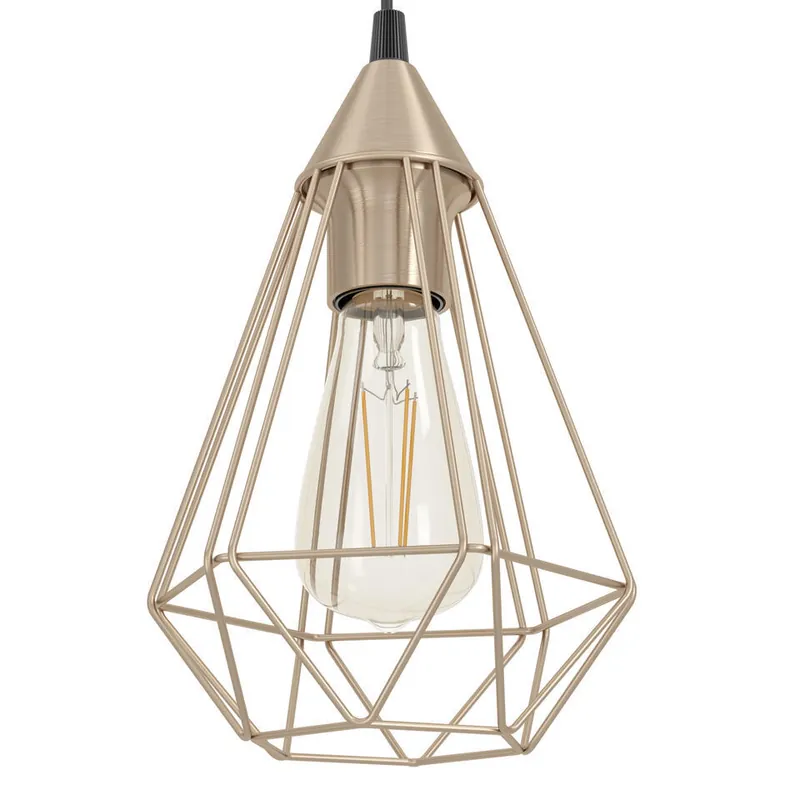 EGLO Tarbes Hanglamp - E27 - Ø 17,5 cm - Koper Lage Kosten