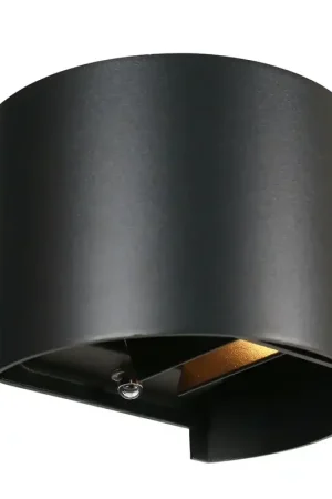 Aanbieding Steinhauer Buitenlamp Curve incl. LED 2 lichts dag nacht sensor zwart